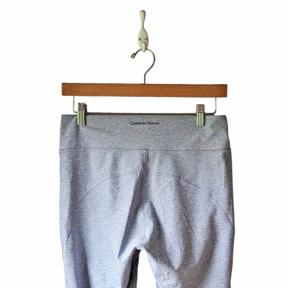 Outdoor Voices 7/8 Dipped Warmup Leggings Blue & Gray sz M - Picture 6 of 9